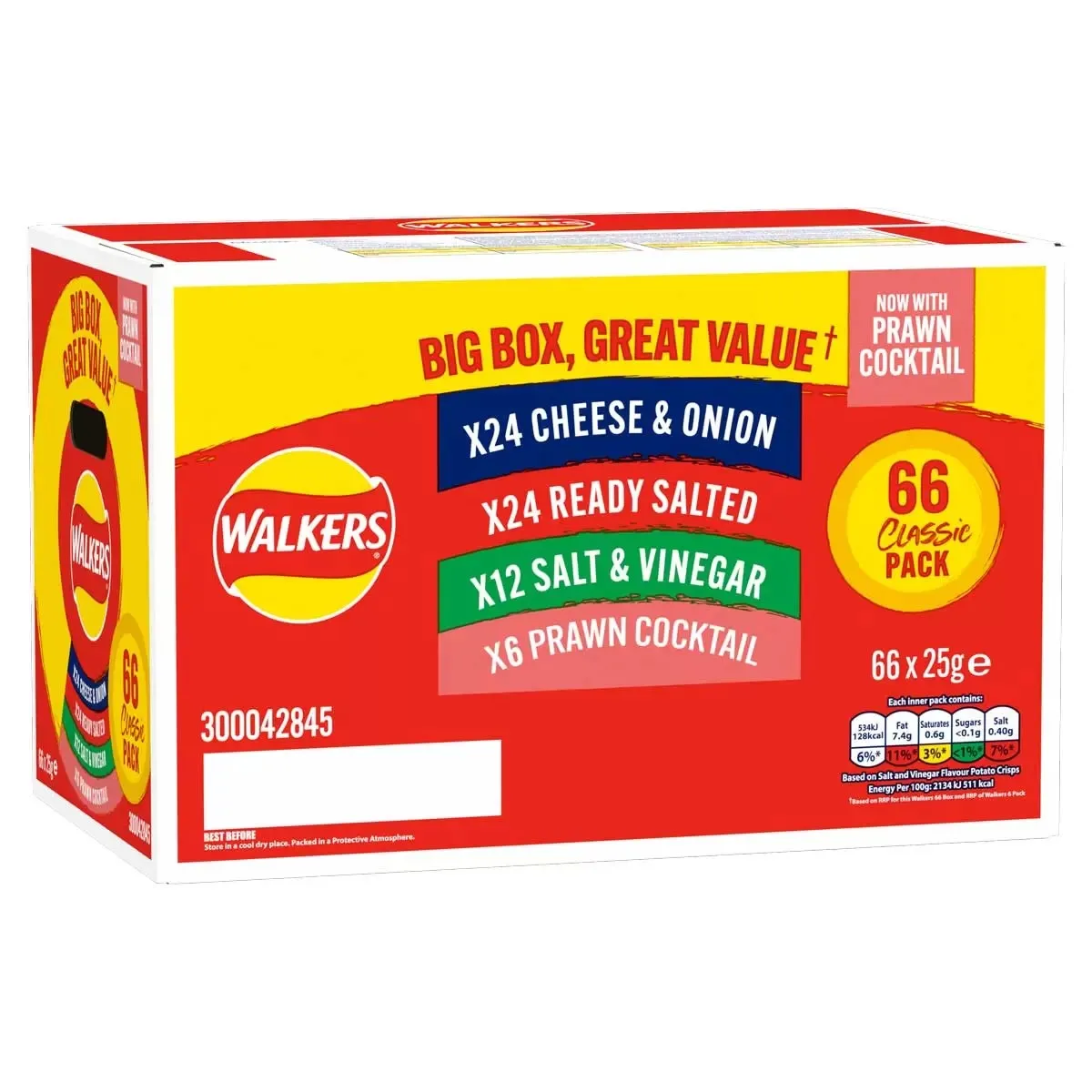 Walkers Crisps Variety Box of 66 x 25g