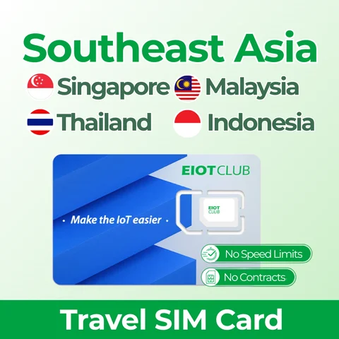 Singapore, Malaysia, Thailand, Indonesia Data SIM Card, Southeast Asia Travel SIM for Routers, Hotspots, Laptops, Tablet, Phones