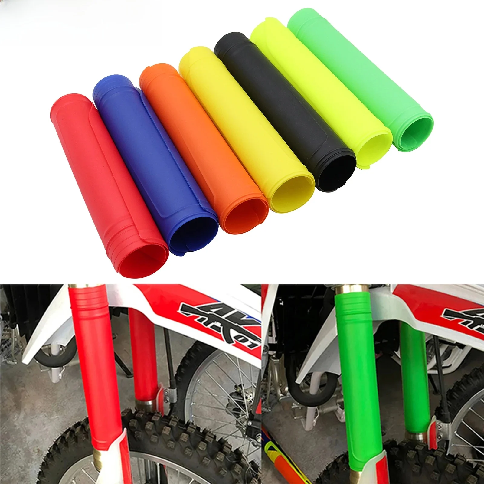 AliExpress NONE Motorcycle Universal Fork Cover Shock Absorber Guard Protector For KTM Yamaha Kasawaki Suzuki Honda Husqvarna ATV Dirt Bike