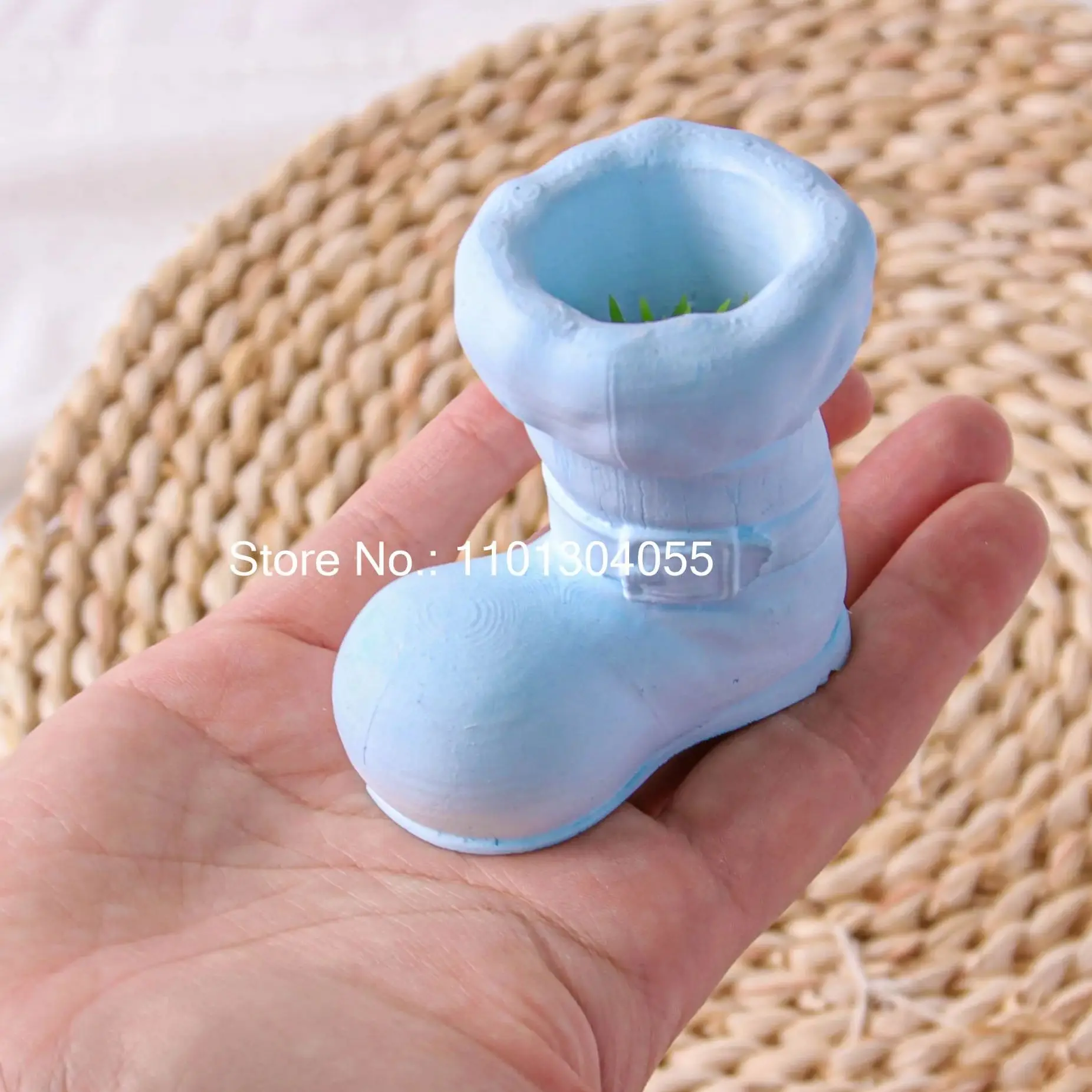 

Shoe Shape Gypsum Flower Pot Silicone Mold Succulent Planters Concrete Pot Cement Mold Candle Vessel Cup Molds DIY Home Decor