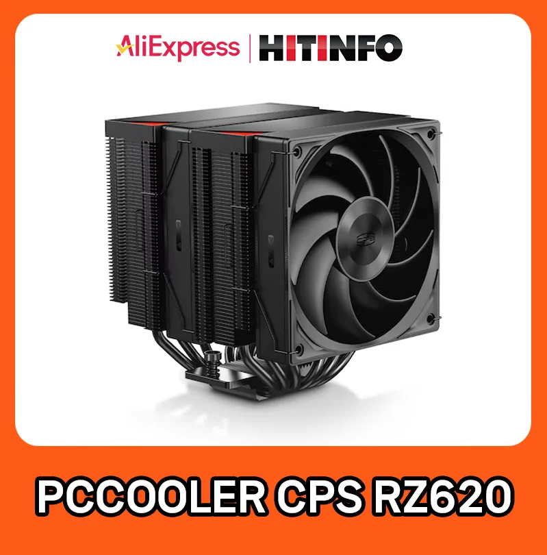 PCCOOLER CPS RZ620 (Black) /CPU Air Lang Cooler/Domestic genuine/Domestic shipping