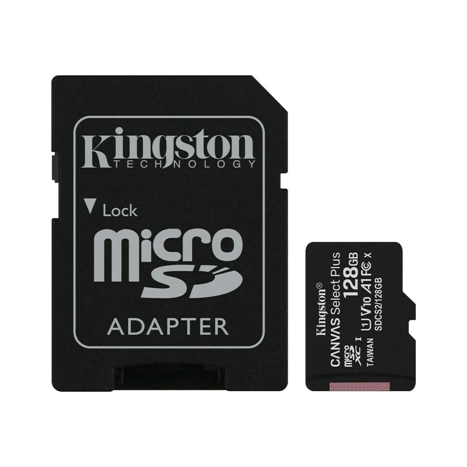 Kingston MicroSD 32GB 64GB 128GB 256GB Memory Card Canvas Select C10 SDCS2 UHS-I 80MB/s R Flash Memory Card with Adapter