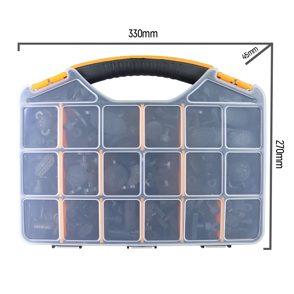 Pdr Tools Paintless Dent Repair Puller 160Pcs Glue Tabs Set Car Auto Full Body Damage Removal Kit Various Shapes Sizes Organizer