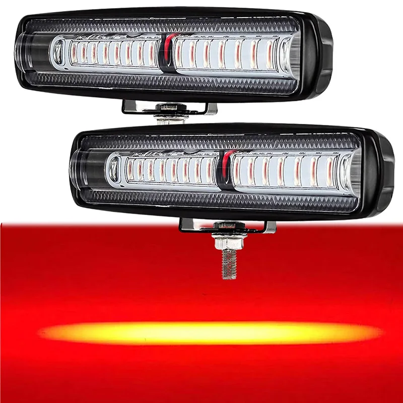 

Red 30W LED Linear Forklift Safety Warning Light Industrial Warehouse Dock Factory Equipment DC12V-80V vehicle Warning light