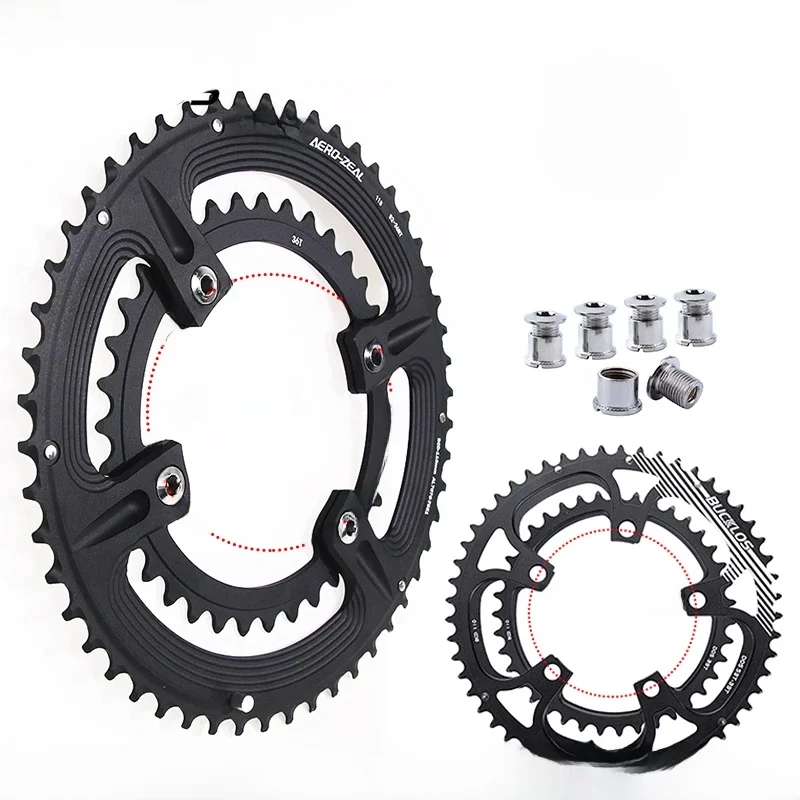 AliExpress BUCKLOS 110 BCD Chainring for R7000 R8000 R9000 Road Bike Chainring 50-34T 52-36T 53-39T Double Speed 110BCD Chainwheel 4/5 Bolt