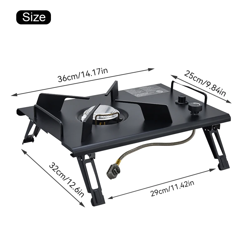 Pandatour IGT Removable Furnace Stove High Firepower Folding One-unit Stainless Steel Stove One Lick Ignite Outdoor Stove 썸네일 3