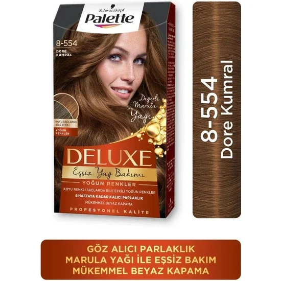 

Schwarzkopf Palette Deluxe Intense Colors 8-554 Golden Auburn Hair Color