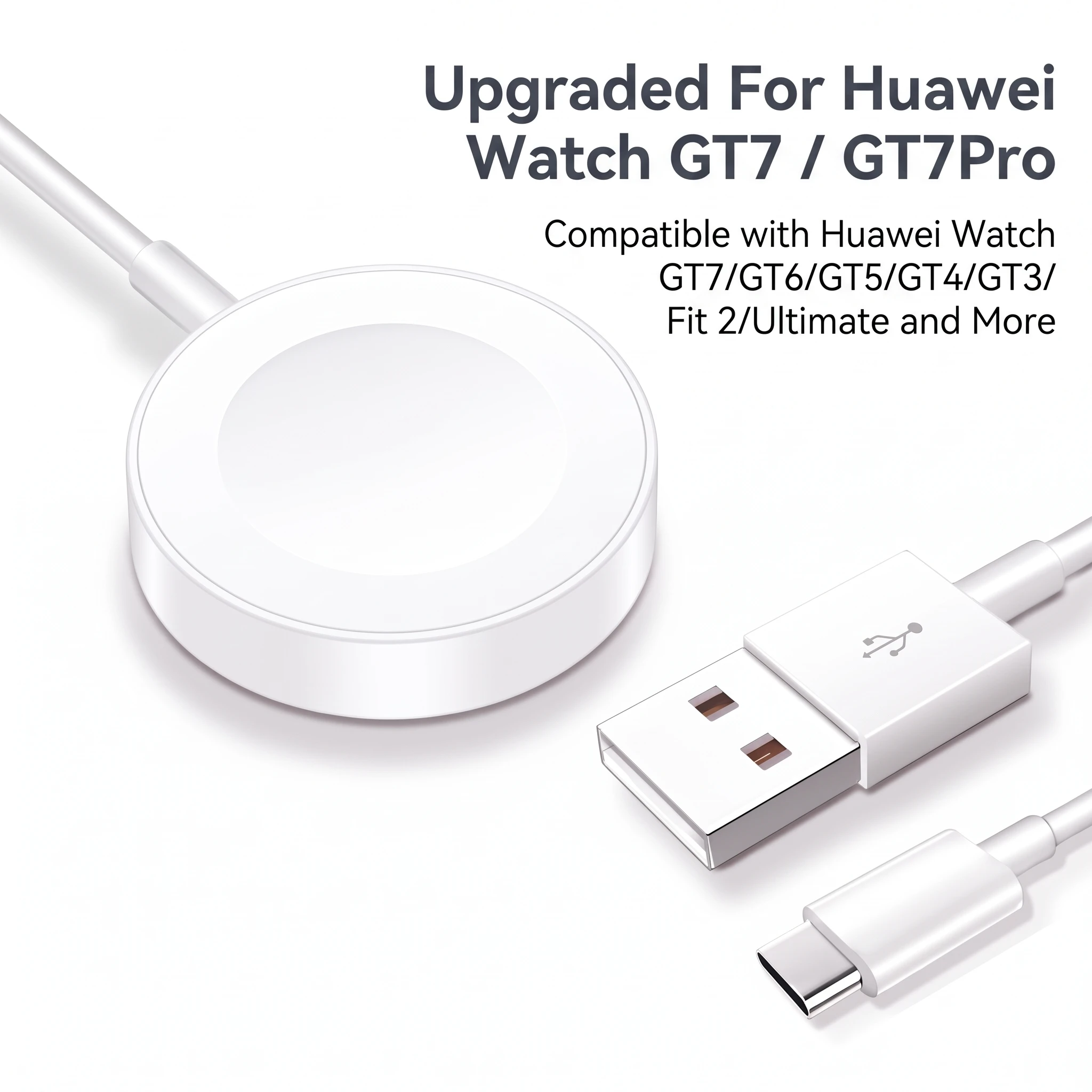 New Upgraded For Huawei Smart Watch GT7 GT7 Pro Charger Magnetic Charger For Huawei GT6 GT5 GT4 GT3 Pro Ultimate Charging Base