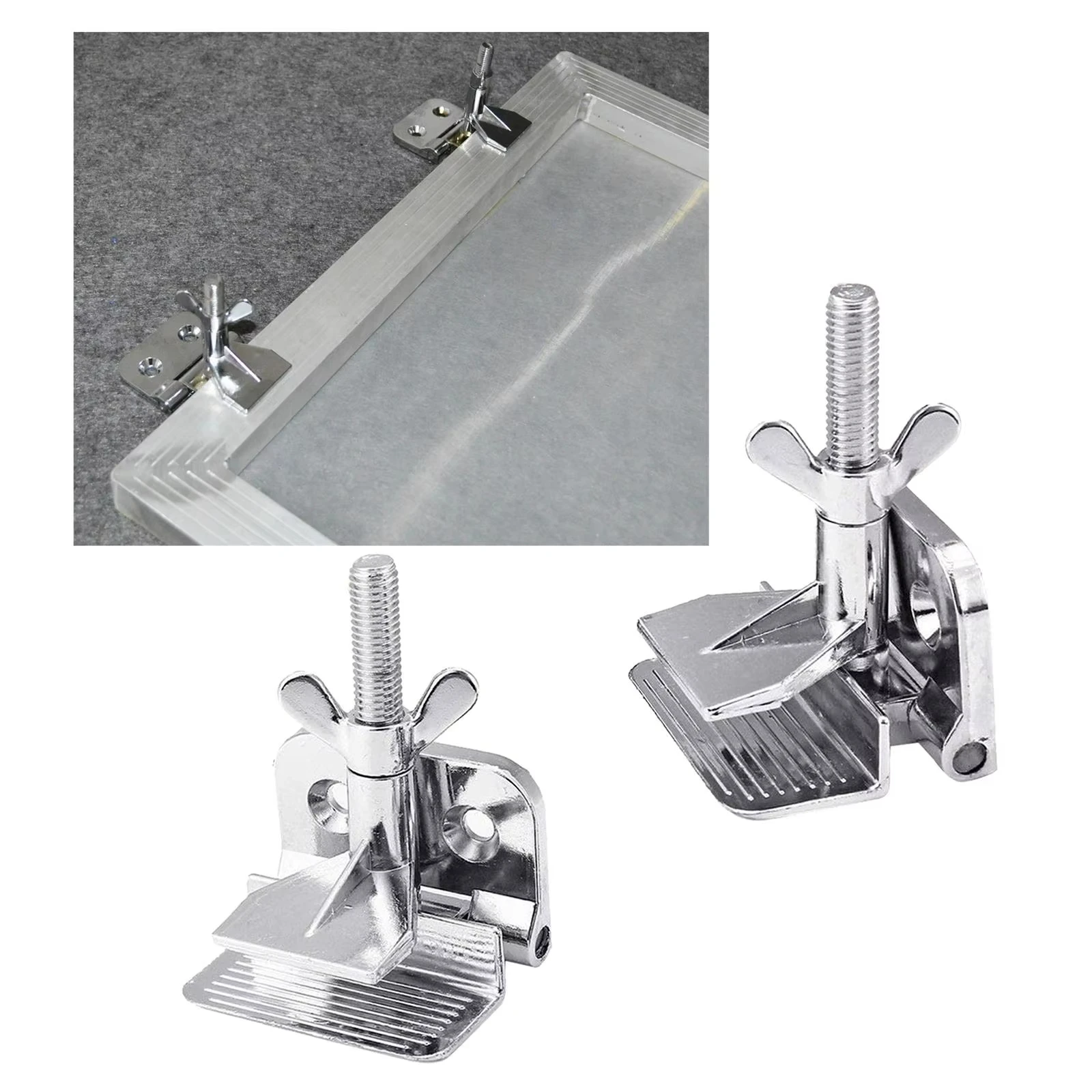 2 stks/set Scharnierklemmen Zeefdruk Metalen Vlinder DIY Handwerk Hobby Tool Arts Crafts Naaien Printmaking Scherm