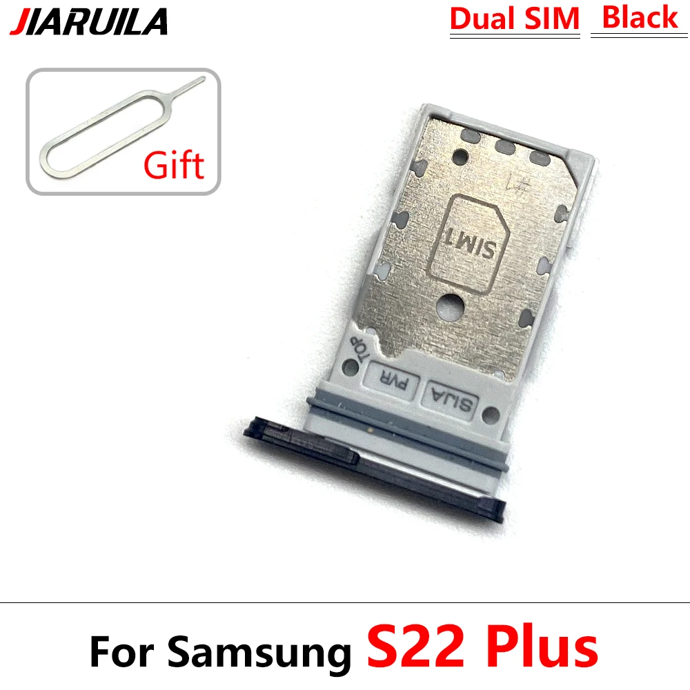 Dual-Card Sim Tray Holder For Samsung Note 20 Ultra / S22 Plus SIM Card Tray Slot Holder Adapter Socket Repair Parts