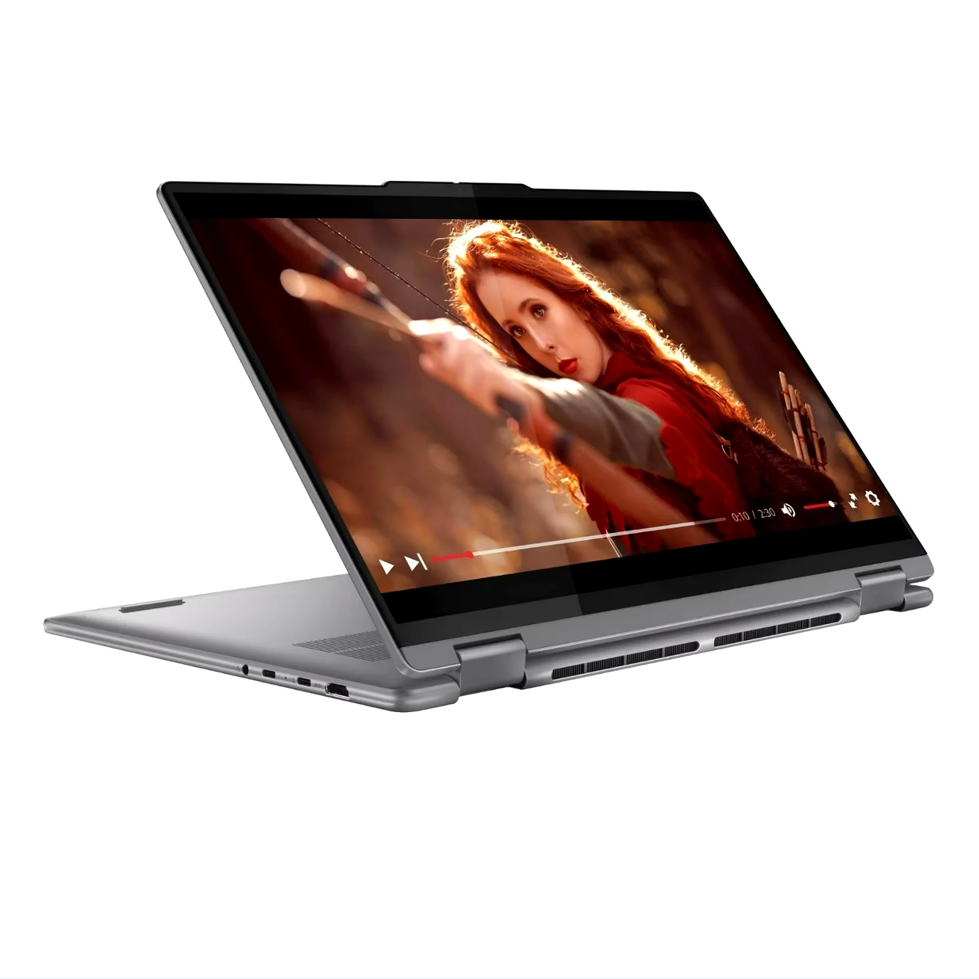 Lenovo-Ordinateur portable à écran tactile Yoga, AMD Ryzen 7 8840HS,16 Go de RAM,2 To SSD,Windows 11, Gris Artic, 2 en 1, 16 pouces