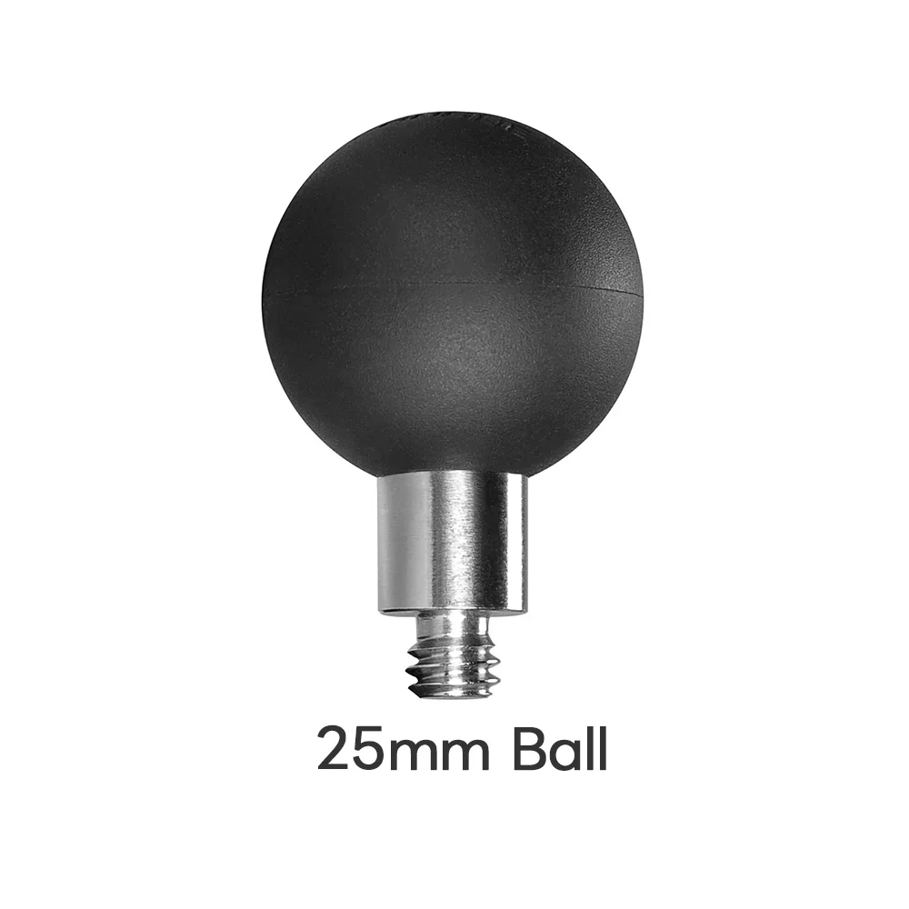 FANAUE Kugelkopf-Adapter für Ram-Mount mit 1/4-Zoll-20-Gewindepfosten und Edelstahl B-Größe 1 Zoll Kugel und 17-mm-Kugel-Fahrradhalterung