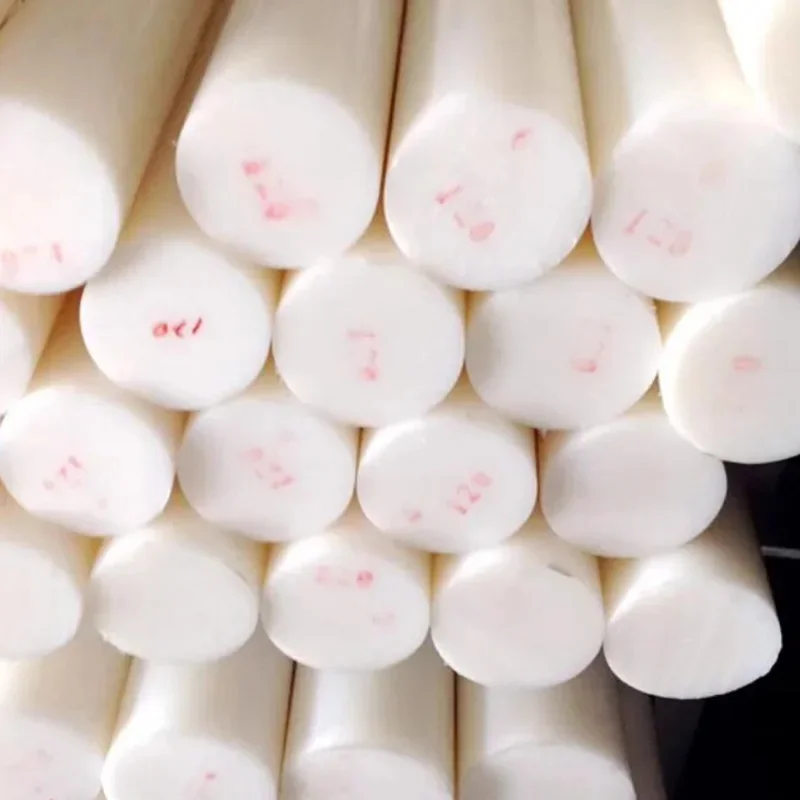 Barre ronde en nylon en plastique blanc de 3 mm à 300 mm