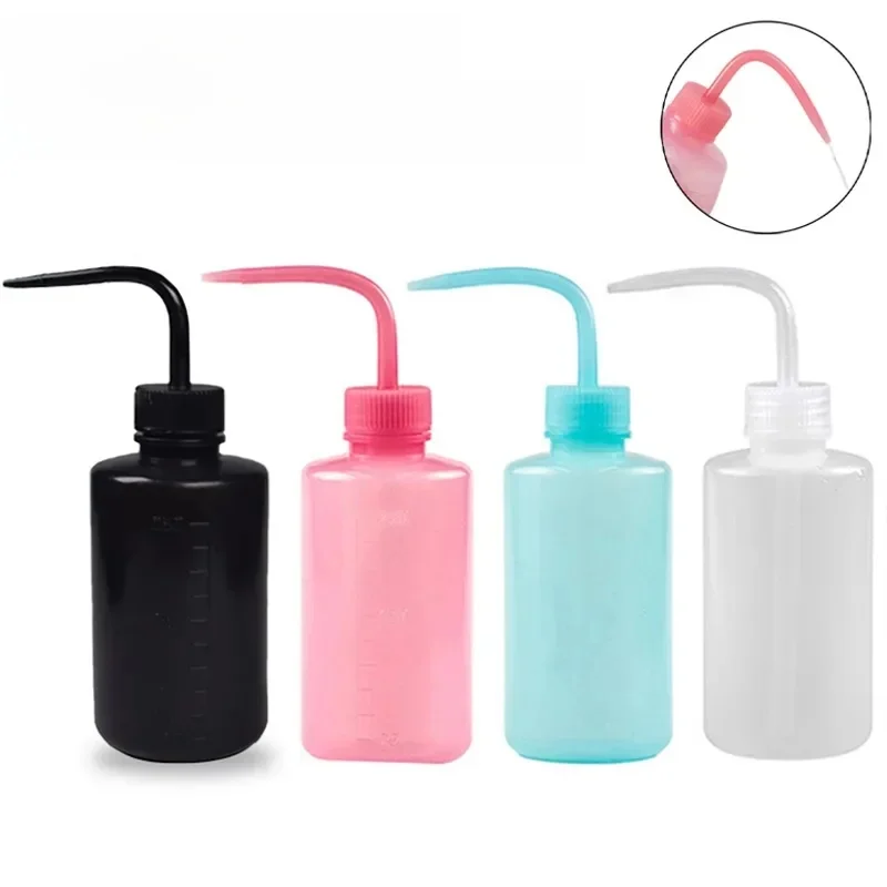 Bouteille de lavage de nettoyage de cils, nettoyant à bec incurvé, bouteille étanche pour enlever les sourcils, Extension de cils, outil de maquillage, 250/500ml