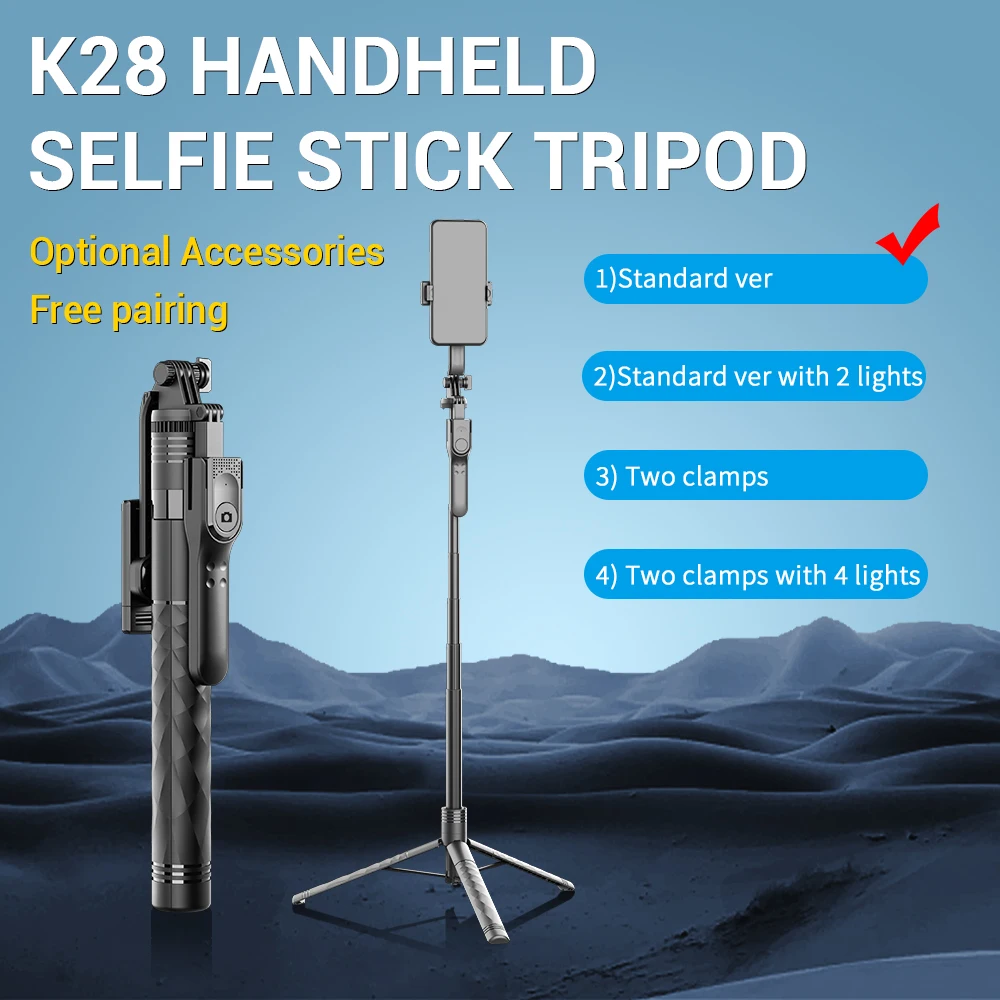 Roreta K28 1750mm Szikratávirát selfie botot Háromlábú állvány foldable monopod számára smartphones Pénzkövetelés Egyöntetű lövöldözős Lakik