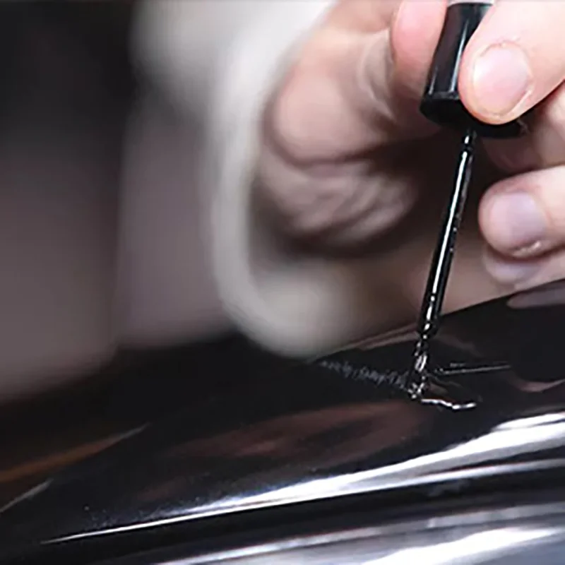 Autoreparatur-Farbstift für Felgen (mit Pinsel) Silber Schwarz Felgenkratzer-Reparaturstift Autozubehör – Detail 4