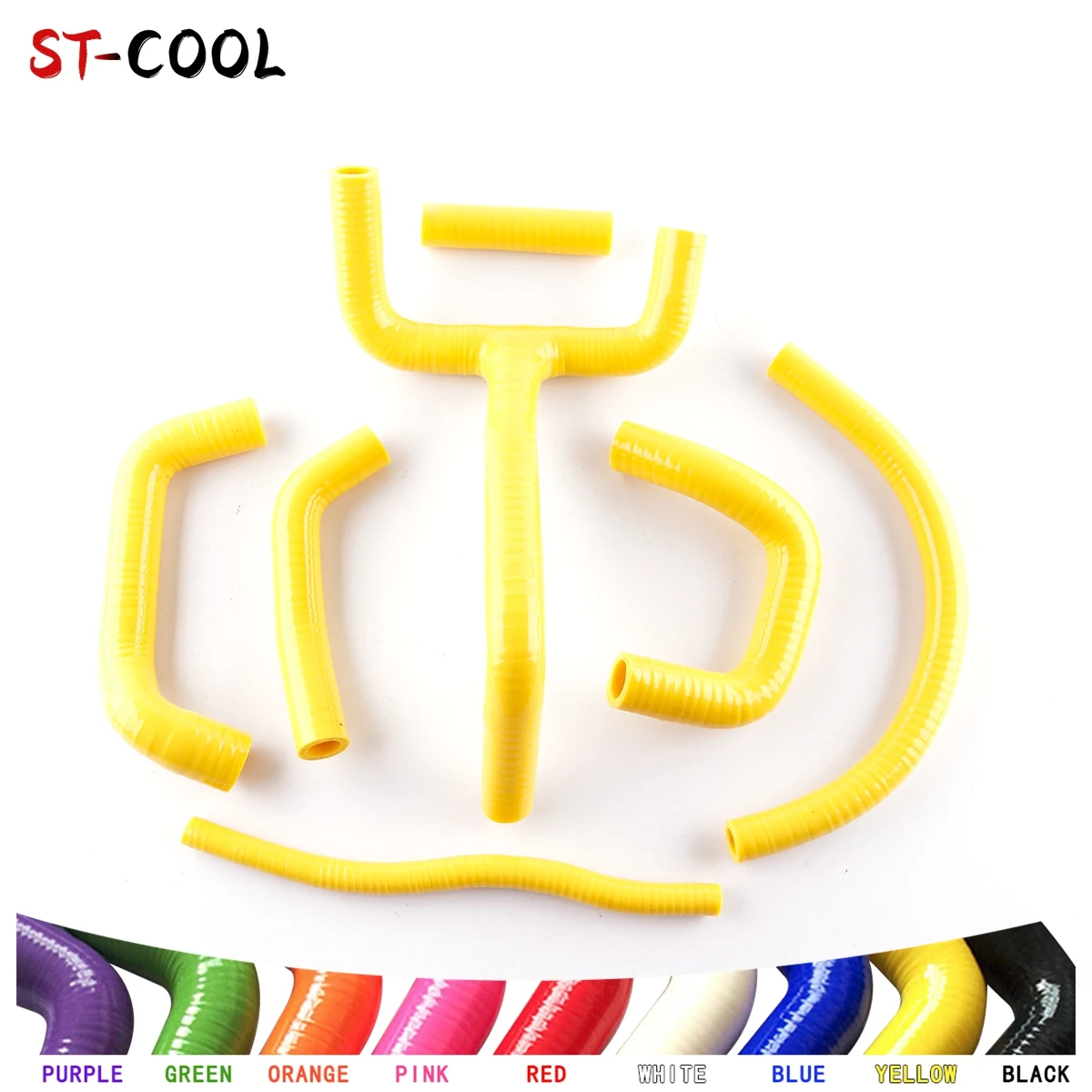 FOR KTM 625 620 640 660 LC4 Radiator Coolant Hoses Kit Silicone Tubes Piping 7Pcs 10 Colors