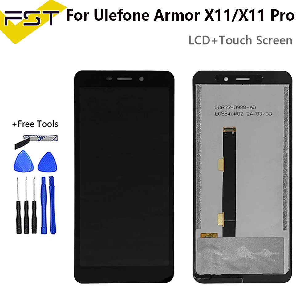 For Ulefone Armor X11 Pro LCD Display with Touch Screen Digitizer Assembly ArmorX11 Spare Parts