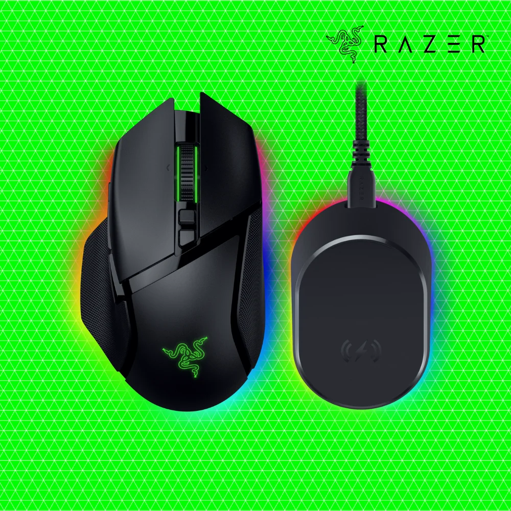 Laser Korea Basilisk V3 Pro 35K black gaming wireless mouse wireless charging pack Razer Basilisk V3 Pro 35K