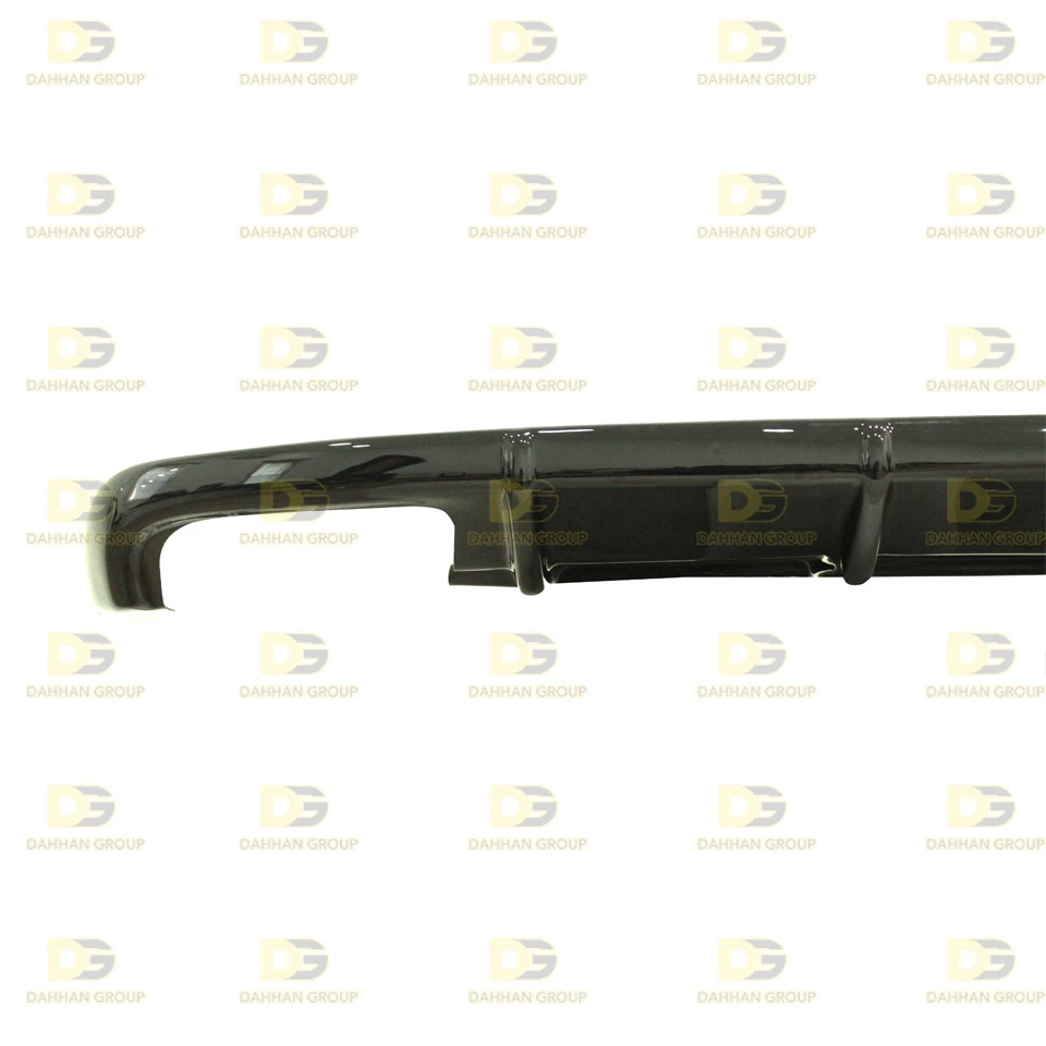 Skoda Superb MK3 2015 - 2020 Rieger Style Rear Diffuser kiri dan kanan Single Output Piano Gloss hitam plastik kualitas tinggi