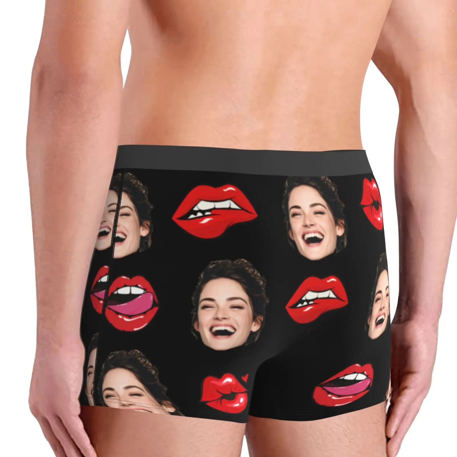 Biancheria intima personalizzata con foto per il viso, boxer personalizzati, regalo di San Valentino da uomo personalizzato per il marito, regalo di anniversario per papà