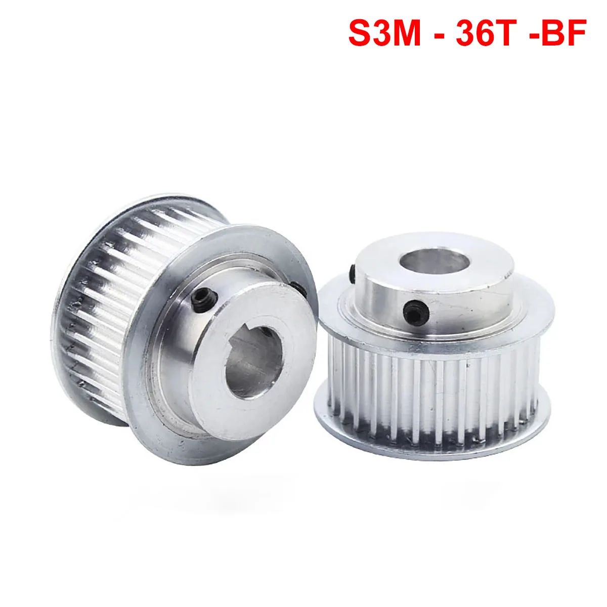 

BF Type S3M 36 Tooth Timing Belt Pulley Bore 8mm-17mm Aluminum synchronous wheel For Width 10 15mm S3M Timing Belt