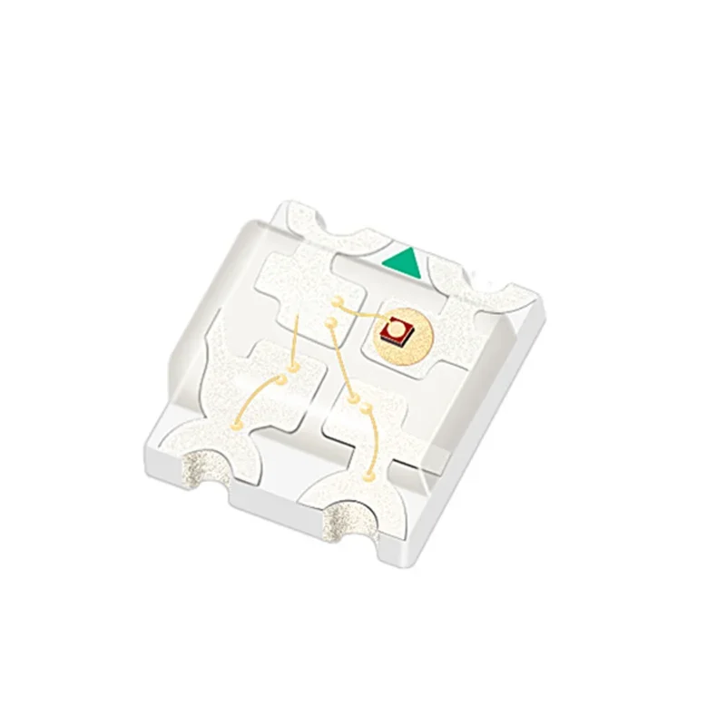 SMD – 50 pièces, 0603 0805 0807 1206 1615 1210 3528, rvb, rouge, vert, bleu, Flash lent, Anode commune