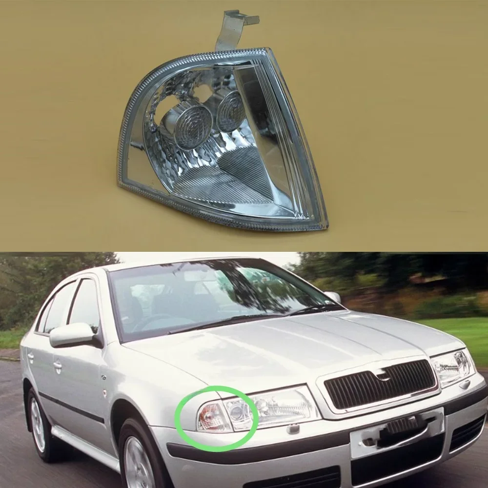 Prawy kierunkowskaz Wskaźnik Repeater Flasher Światło narożne Dla Skoda Octavia A4 1997 1998 1999 2000 2001 2002 -2011 — zdjęcie 2