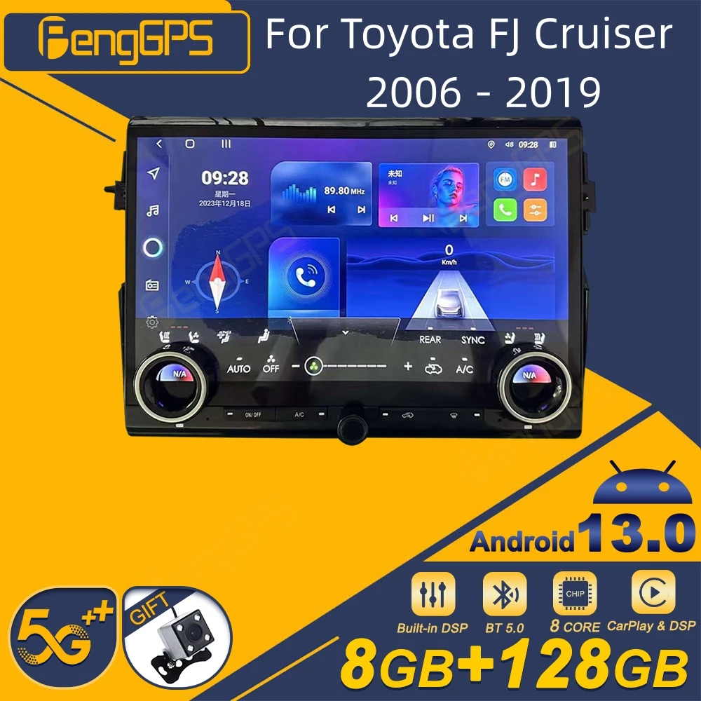 

For Toyota FJ Cruiser 2006 - 2019 Android Car Radio 2Din Stereo Receiver Autoradio Multimedia Player GPS Navi Head Unit Screen