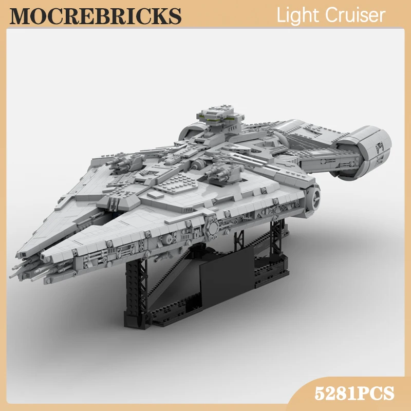 Moc Space War Battleships Building Blocks Spaceship Cruiser Bricks Toys Models For Children Christmas Gifts