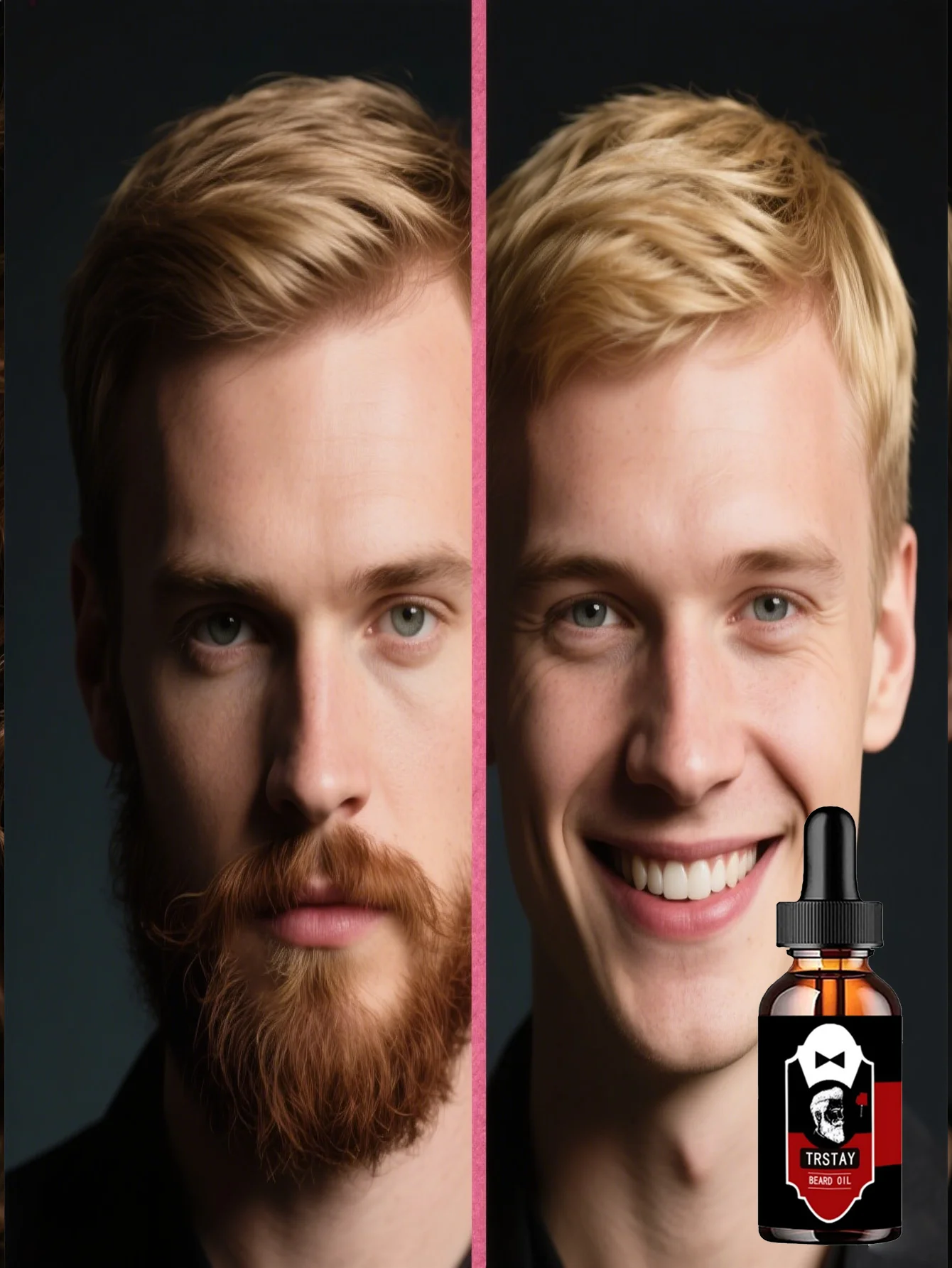 Dry repair beard essence nourishes strengthens prevents bifurcation rashness smooth shiny masculine beard care for men with dry - Image 4