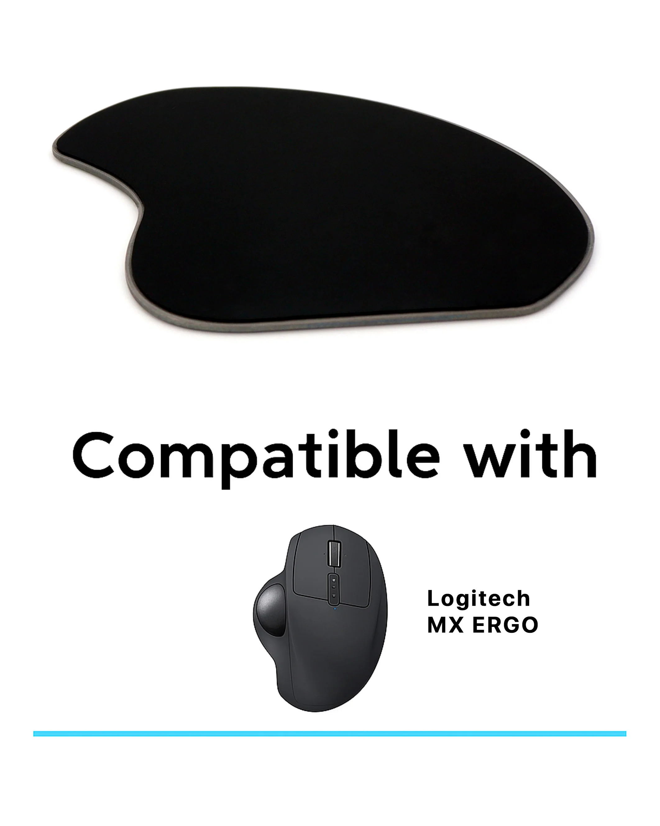 وسادة قدم بديلة، مفصلة معدنية متوافقة مع ماوس كرة التتبع Logitech MX Ergo - مقاس دقيق، عقد ثابت، سهل التركيب #3
