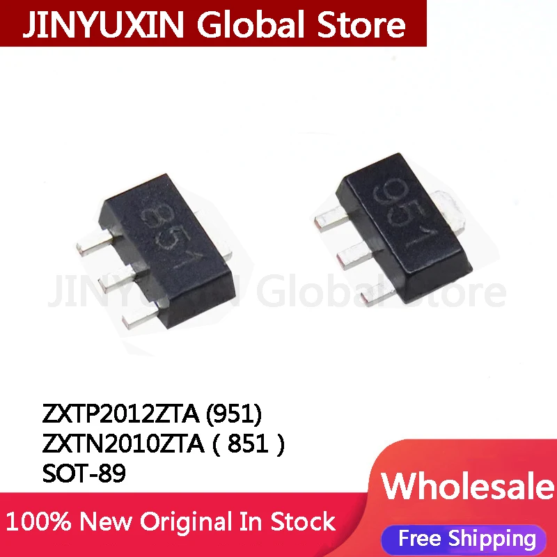 20Pcs ZXTP2012ZTA 951 ZXTN2010ZTA 851 SOT-89 IC Chip Stock Wholesale