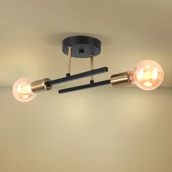 Modern LED Ceiling Lights Industrial Iron Nordic Minimalist Home Decoration Living Room Dining Room Minimalist Ceiling Lamps