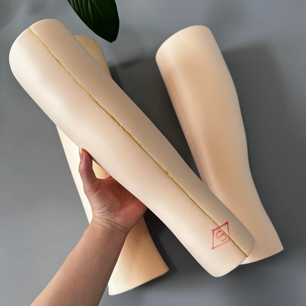 Prosthetic Leg Calf Cosmetic Cover Soft Foam Sponge Padding Amputee Realistic Artificial Limb Lower Leg Beautify Shaper Sleeve