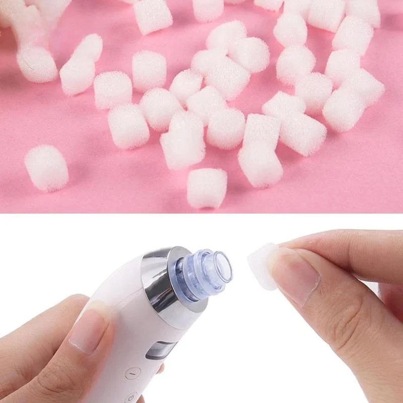 Filtre d'aspiration de points noirs en coton, éponge filtrante, mèche filtrante, accessoires pour aspirateur nasal, 12mm, 100 pièces