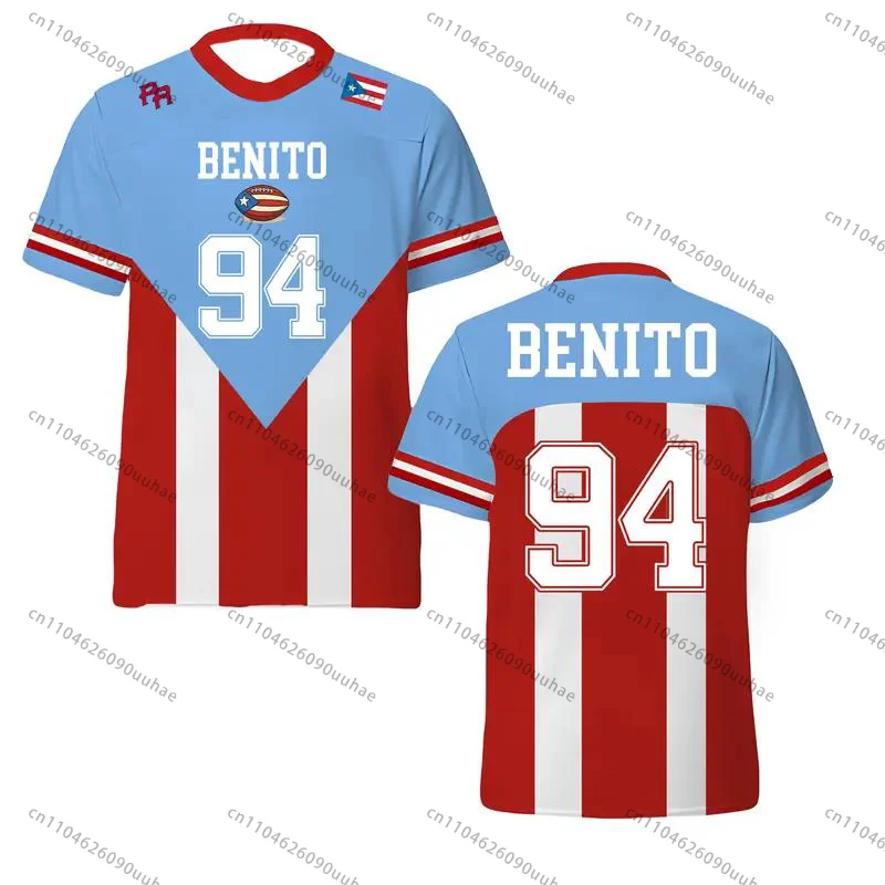 New Football Commemorate Fans Jersey T Shirt No94 Bad Bunny T Shirt Latin Music Culture Combines Puerto Rican Ethnic Pride Tees