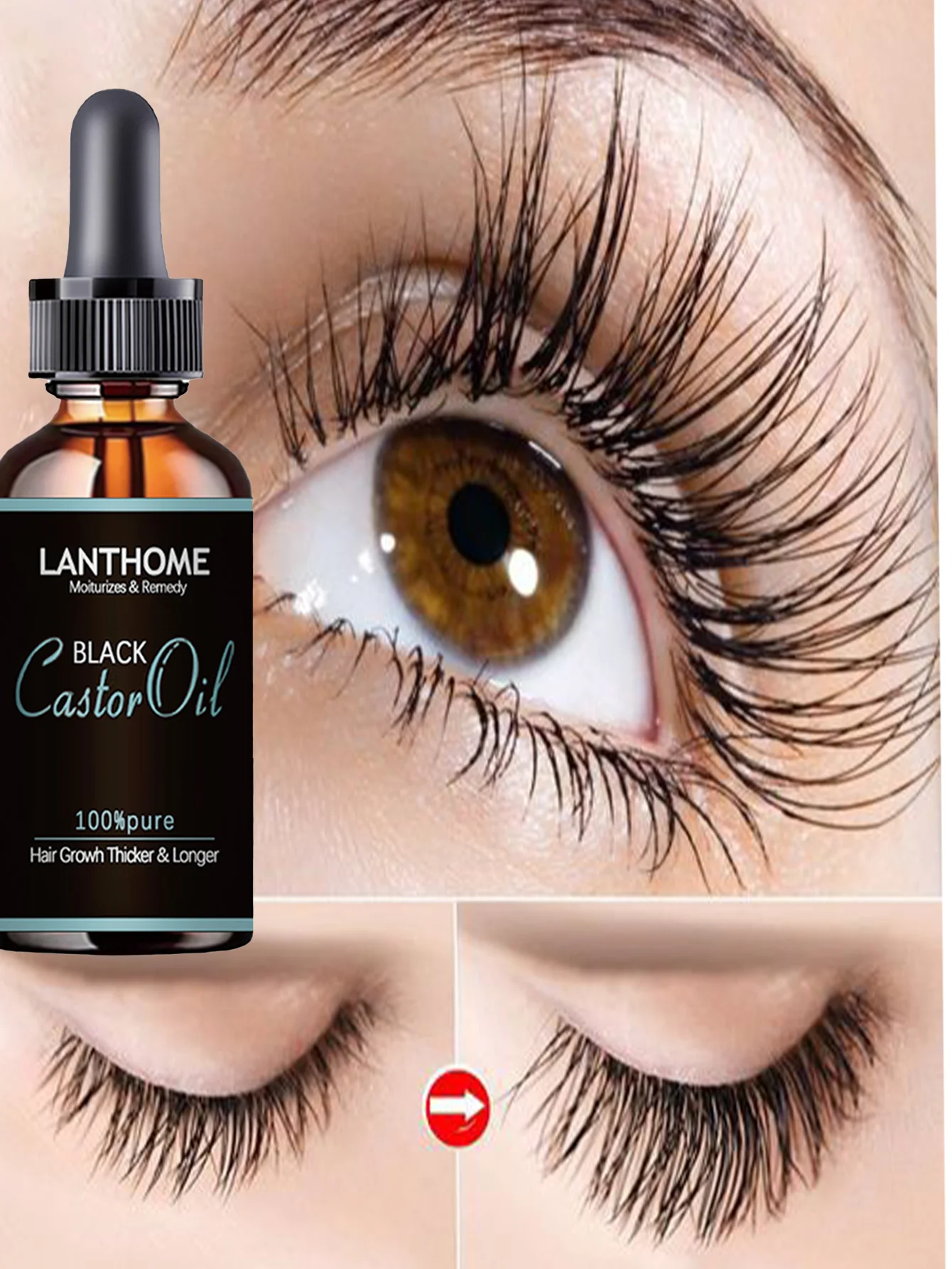 Moisturizing Longer Curling Eyelash Essential Oil Hydrating Nourishing Serum for Thicker Lashes Gentle Formula Non Irritating Ey - Image 2