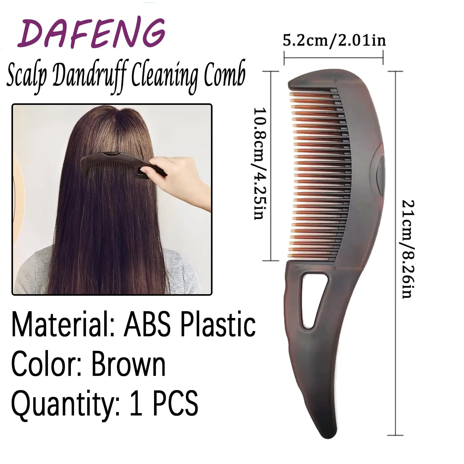 Dandruff Massage Comb, For Healthier Scalp And Better Hair Quality, Suitable For Men And Women, Multifunctional Energy Comb, Hollow Toothbrush For Scalp Massage/Dandruff/Oil Removal, Hair Tools,Hair I image 5