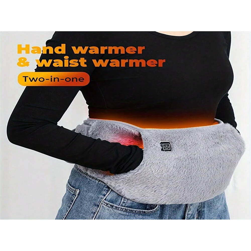 

3 Levels Electric Graphene Heating Pad Cold-Proof Uterine Belt Cold-Proof Hand Waist Warming Pad USB Recharging Abdominal Warmer
