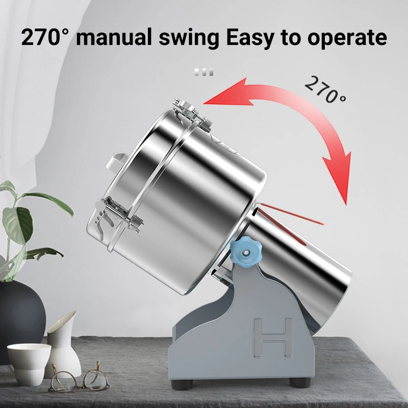 2500G Grinding Machine Ultrafine Grinder Chinese Medicinal Materials Mill Home Mill Commercial Small Grains Miscellaneous Grains