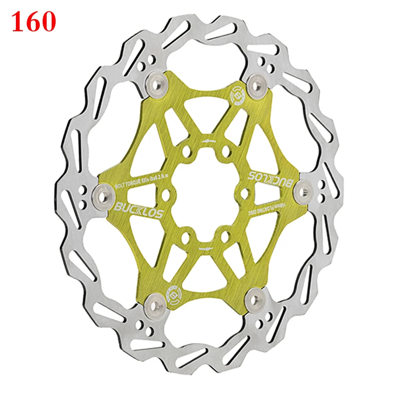 2PC BUCKLOS Fiets Schijfrem 160/180/203 Fiets Drijvende Rotors Rvs Mountainbike Remrotor Mtb rotoren Deel 1PC - afbeelding 1