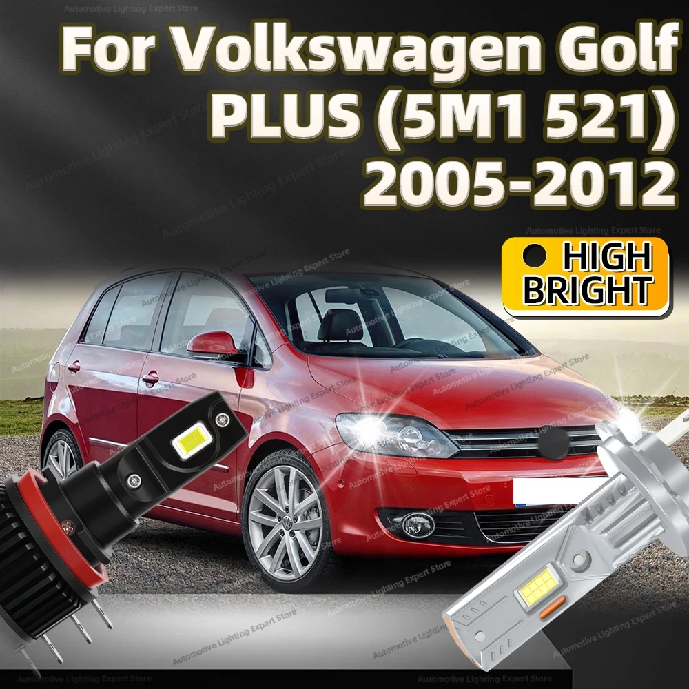 

2/4 шт. 6000K светодиодная лампа фары 25000LM автомобильная фара авто лампа для Volkswagen Golf PLUS 5M1 521 2005-2012 2008 2009 2010 2011