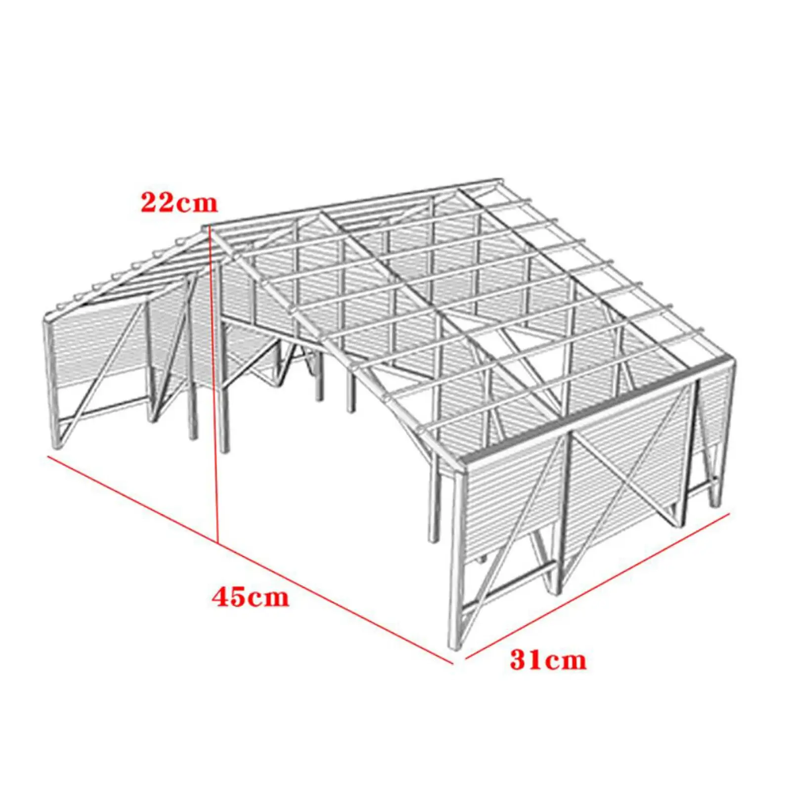 1/35 Scale Warehouse Building Model Kit Unfinished Wooden Architecture Model Barn Assembly Model Scene DIY for Micro Landscape