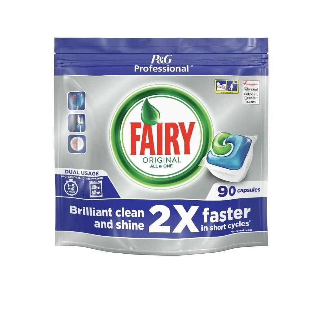 Fairy All in One dishwasher tablets 90 PCs Fairy All in One dishwasher capsules Fairy professional