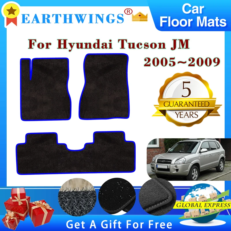 

For Hyundai Tucson JM 2005 2006 2007 2008 2009 Car Floor Mats Rugs Panel Footpads Carpets Cover Foot Pads Sticker Accessories