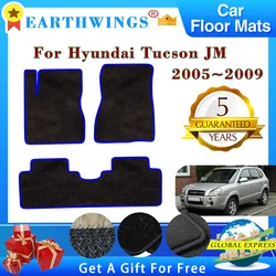 For Hyundai Tucson JM 2005 2006 2007 2008 2009 Car Floor Mats Rugs Panel Footpads Carpets Cover Foot Pads Sticker Accessories