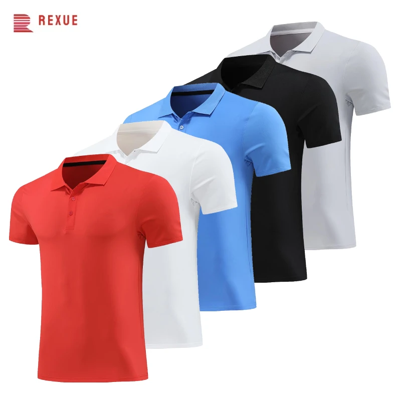 New 2024 Short Sleeved Polo Shirt Golf Professional Golf Game Jersey Can Customize Company Group Brand Lapel 5 Color Plus Size