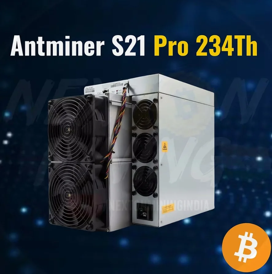 HKD Direct China Sales Bitmain Antminer S21 Pro 234T Professional ASIC Bitcoin Miner