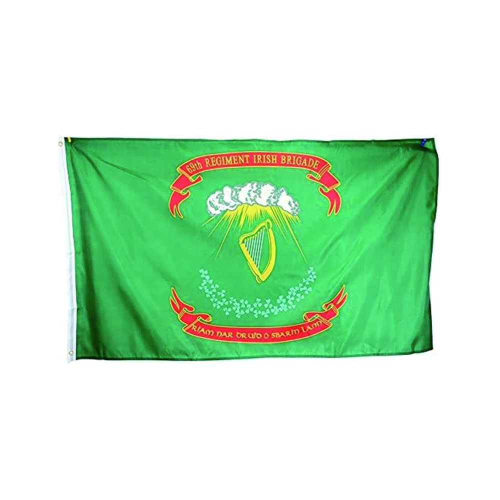 3x5FT Super Polyester 69th Regiment Irish Brigade Flag indoor Outdoor